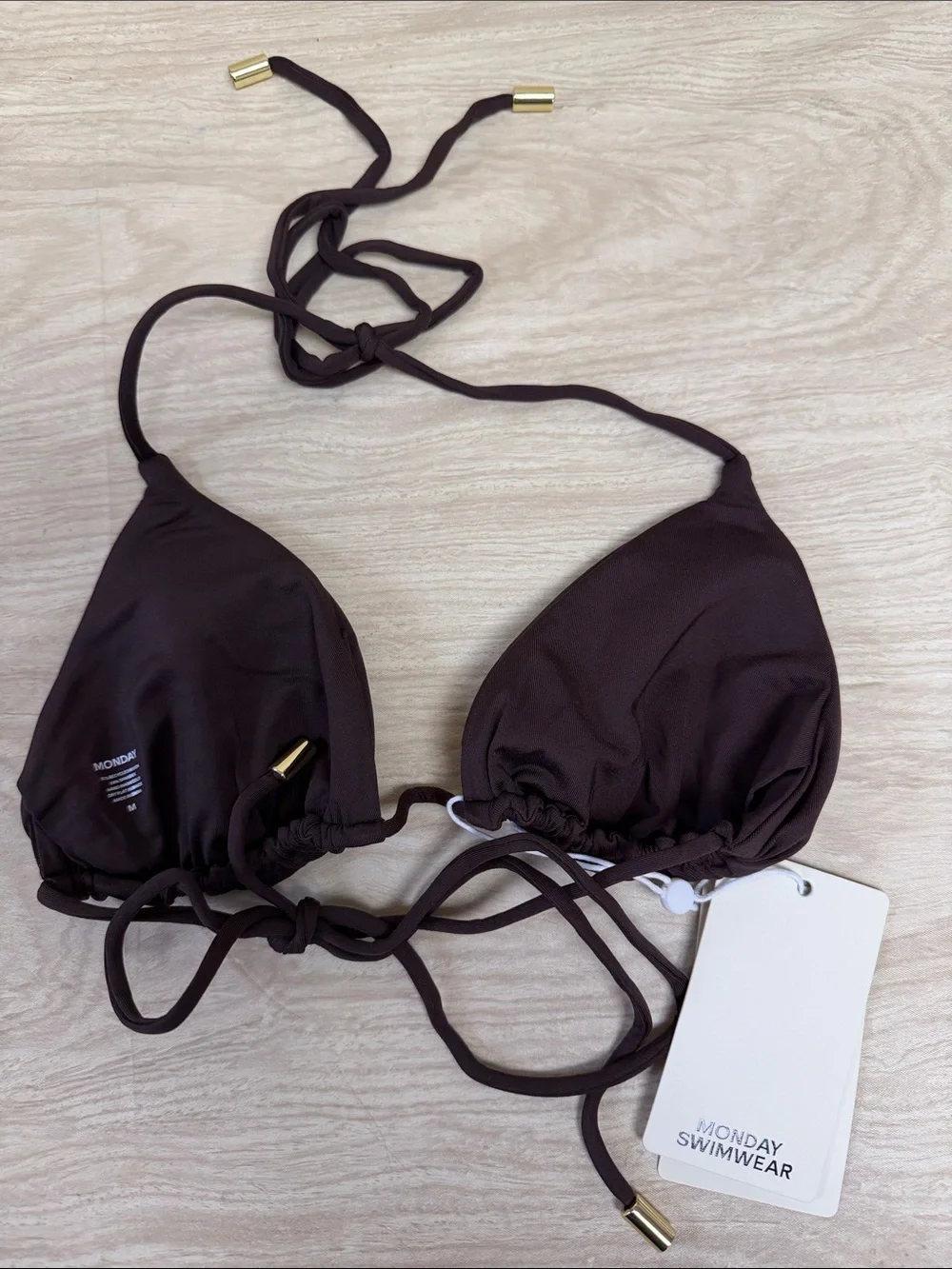 MONDAY SWIMWEAR TAORMINA TOP ESPRESSO- M